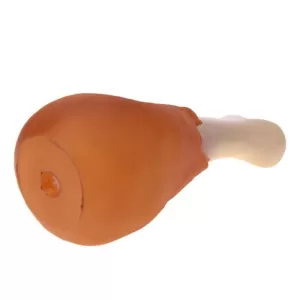 dog chew toy, dog squeaky toy, chicken leg toy