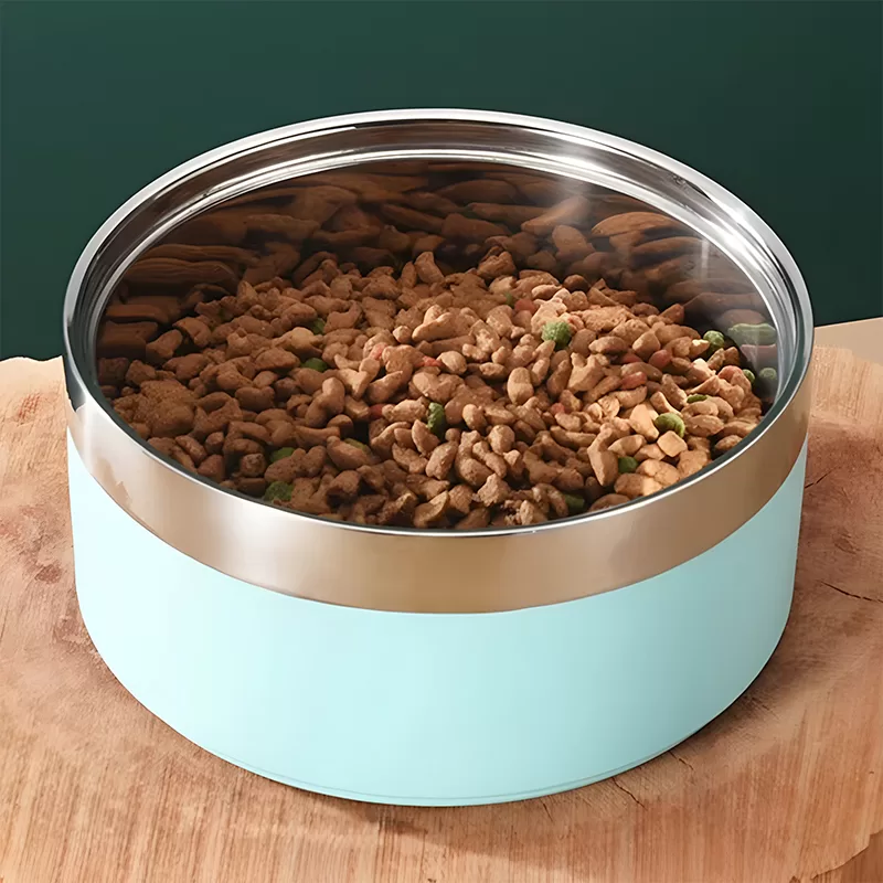 dog bowl, stainless steel dog bowl, non slip dog bowl