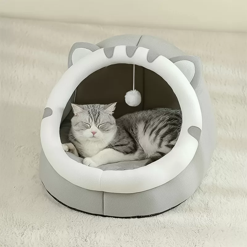 pet house, warm cat bed, cat nest, cat house, cute cat house, cat igloo