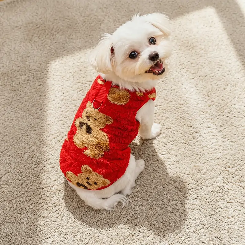Cute Warm Dog Flannel Pullover Soft Pet Vest