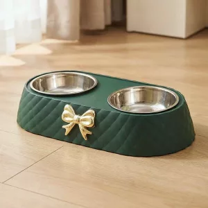 double dog bowl, raised double dog bowl