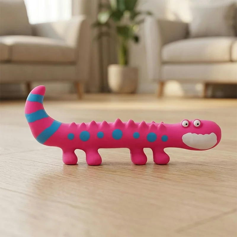 Cute Interactive Lizard Squeaky Dog Chew Toy